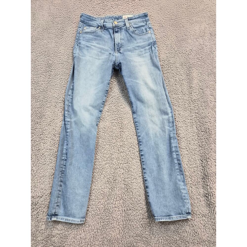 AG-ED Denim Jeans Women's 27R Blue Mari Crop High-Rise Slim Straight (0747)